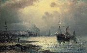 William J.Glackens, Fishing vessels off Scarborough at dusk